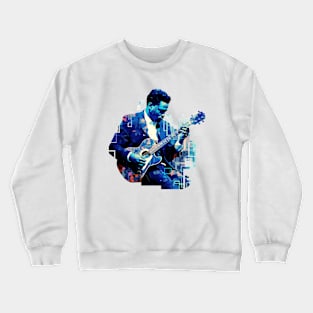 Acoustic Guitar Player Music Performance Abstract Crewneck Sweatshirt